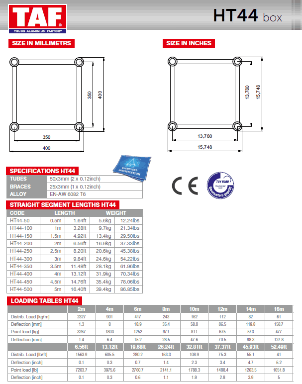 HT44 Technical Specification