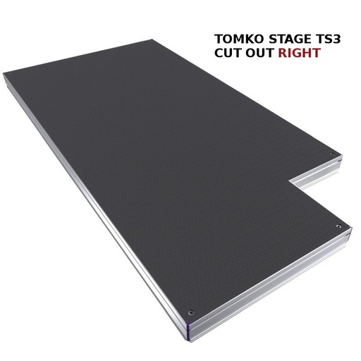 [1116 RB] TS3 Stage Deck 2x1m  cut out right back 